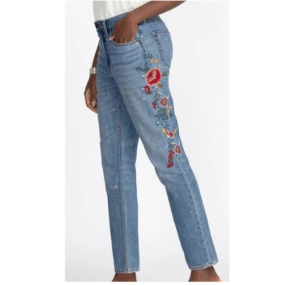 Johnny Was Jeans 100% Cotton Size-27 Blue Medium Wash